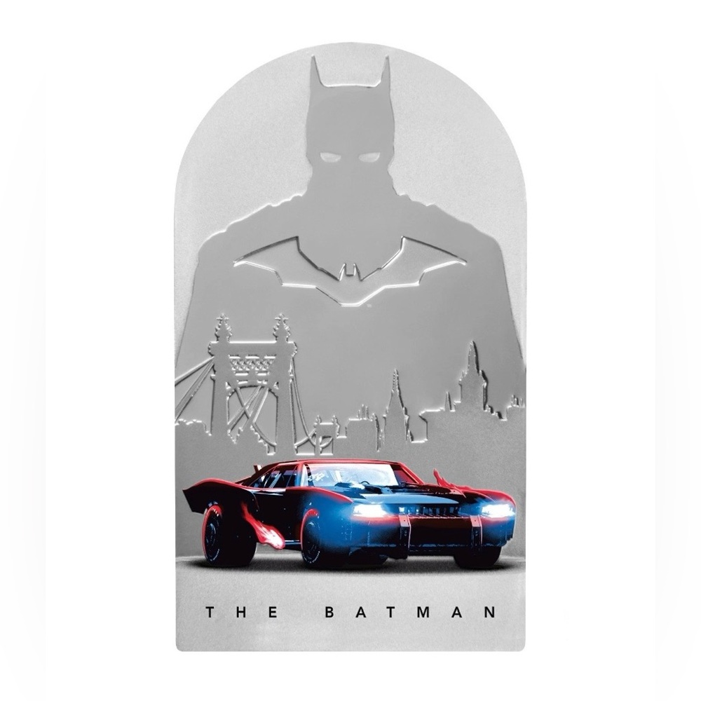 Batman Batmobile Collectible Coin known as the 2025 Batmobile from the movie.